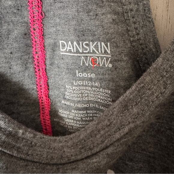 Danskin Women’s Active Athletic Racerback Sporty Workout Tank Sz L 12-14 - Picture 7 of 7
